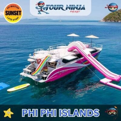 Sunset Phi Phi Island, Maiton Island by Speed Catamaran