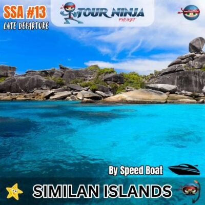 idyllic turquoise water and rocky outcrop of Donald duck bay in Similan islands