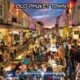 city tour visiting old phuket town walking street photo taken from above by a drone seeing all the local stalls