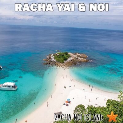 racha noi with its beautiful white sandy beaches and surrounded with its turquoise blue clear sea