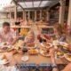 andamanda phuket water park with a family of six enjoying lunch in one of the many restaurants