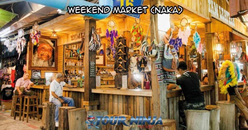 weekend-market-city-tour-sb1 city tour visiting the famous naka weekend market with customers enjoying beers at a local leather shop and bar